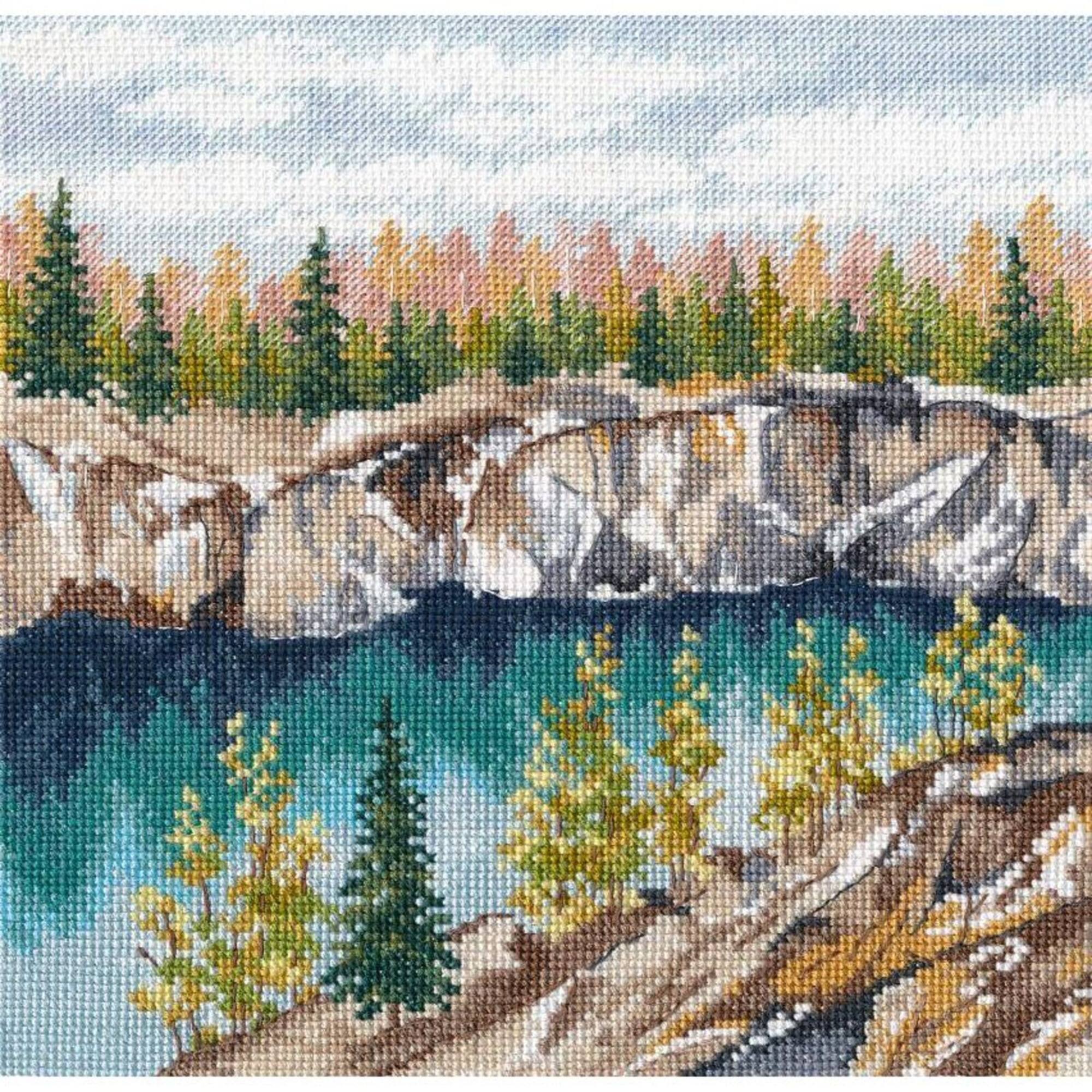 Oven Marble Canyon Ruskeala Cross Stitch Kit